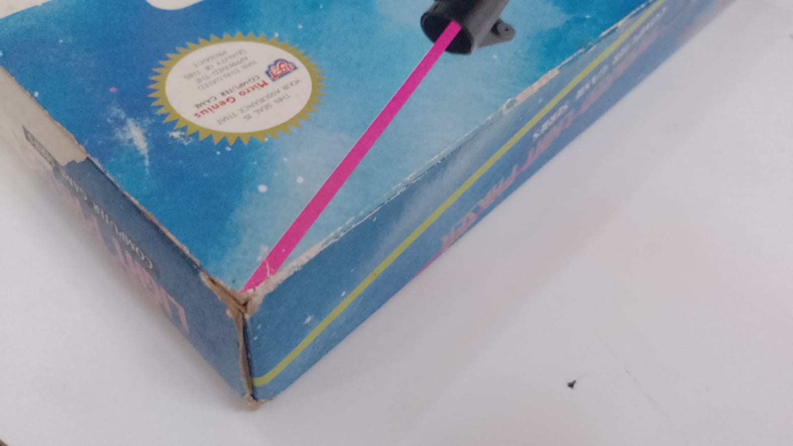 FAMICLON- INFRARED LIGHT PHASER GUN + BOX -15 PIN – MICRO GENIUS- RARE