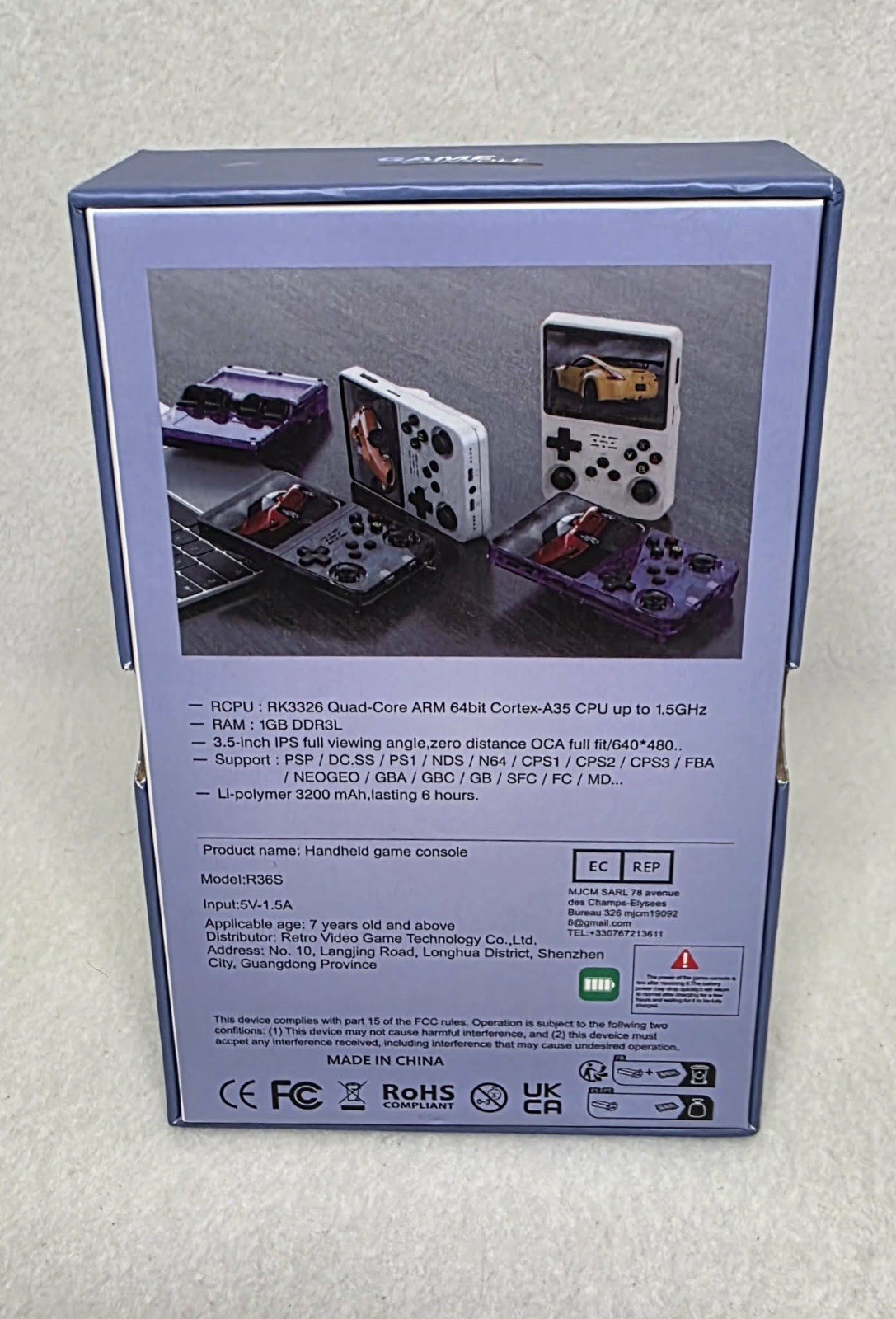 R36S Retro Handheld Game Console Video Games Consoles 20000+ Games