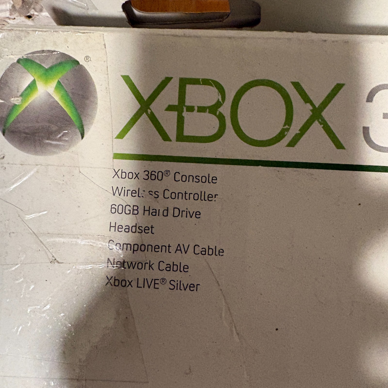 Xbox 360 Console Bundle 60GB Box Blue Faceplate Intercooler Cords Tested Works
