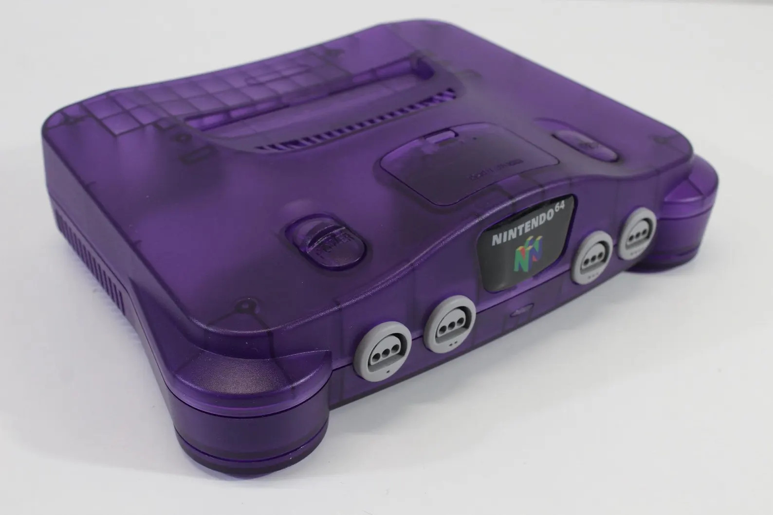 Nintendo 64 Clear Purple Console N64 Controller AC S-Video to HDMI Adapter Cable