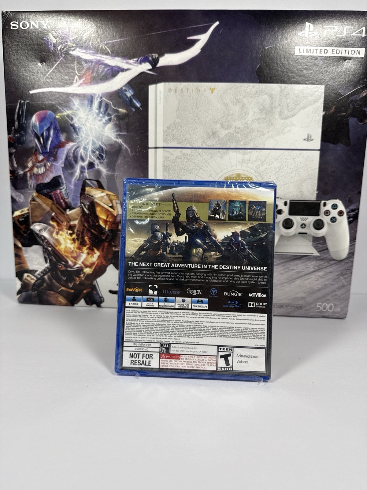 Sony PS4 Destiny The Taken King Limited Edition Console Complete CIB
