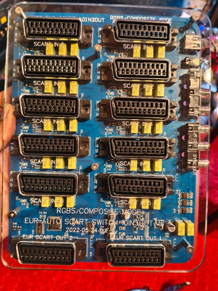 Scart Switch 10 Input 3 Output Automatic Rgb Selector For Retro Game Console JP