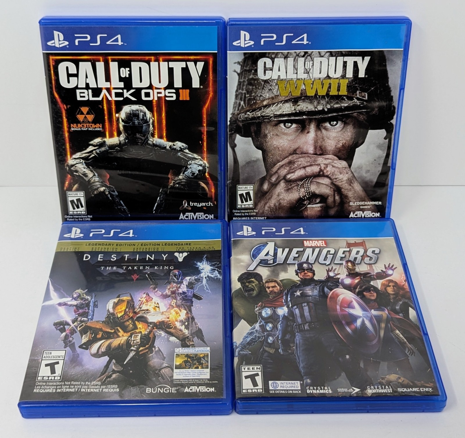PlayStation 4 PS4 Call of Duty Black Ops III Jet Black Console w Box & 4 Games!