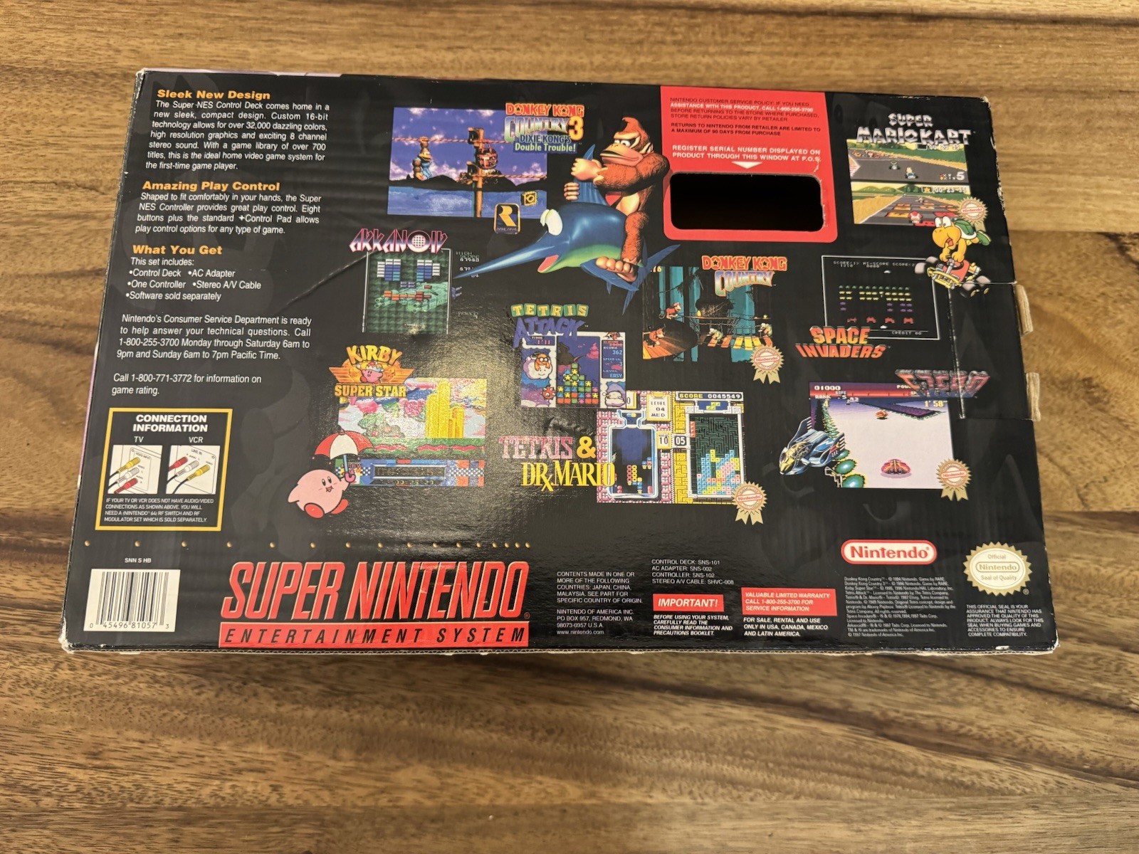 Super NES Nintendo SNES Jr Mini Control Deck-Gray TESTED WORKING-No Foam