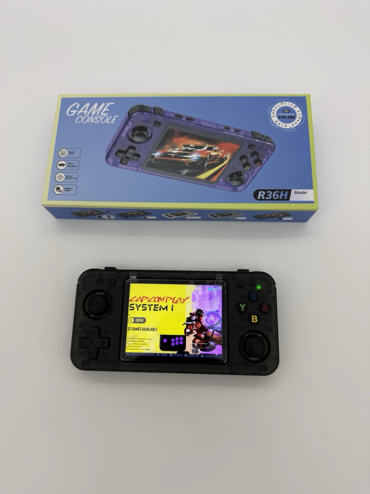 NEW R36H Retro Handheld Console Linux 3.5″ IPS 64G 15000+ Games Portable Player