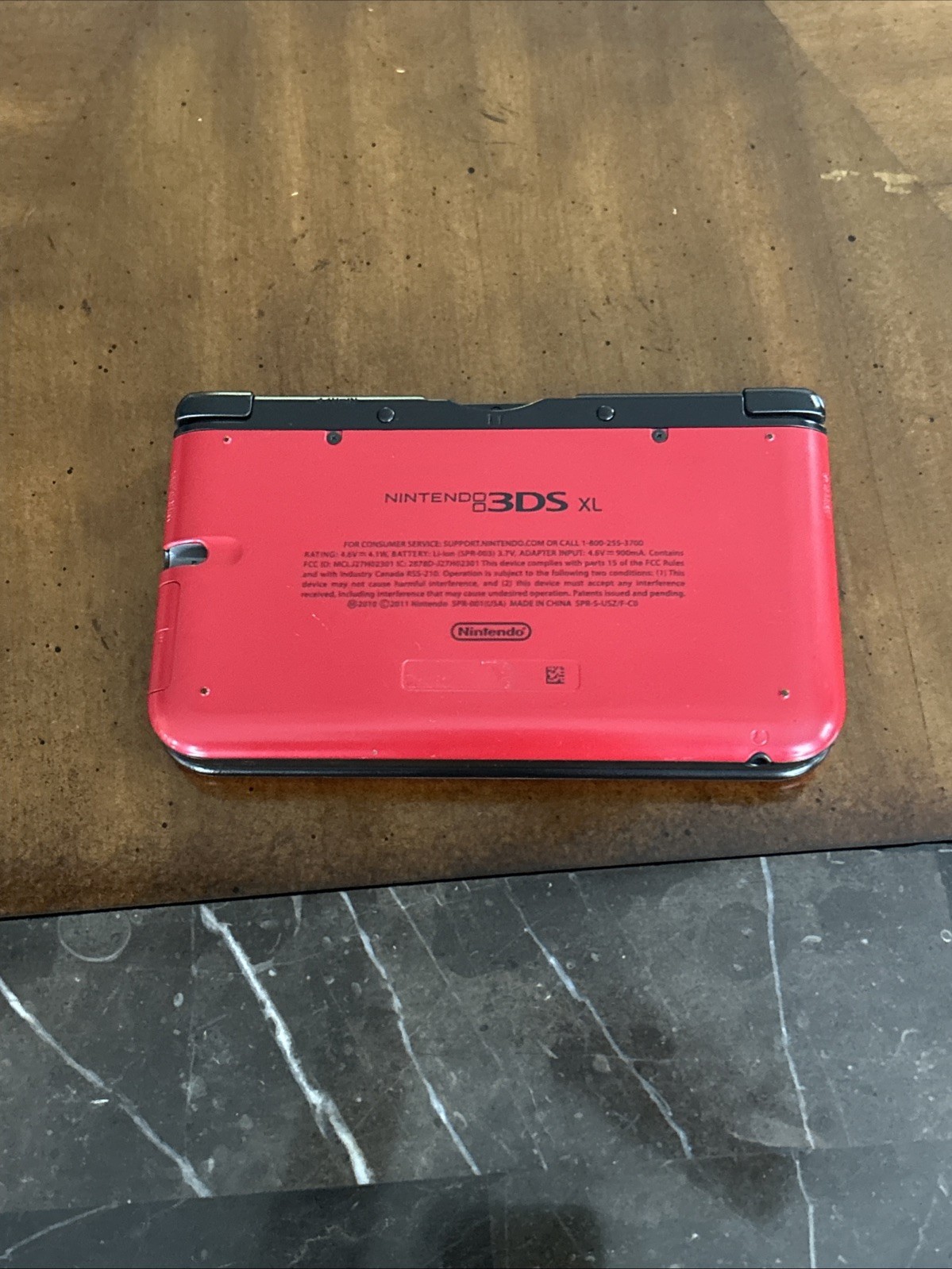 Nintendo 3DS XL Metallic Red Handheld System Tested Working