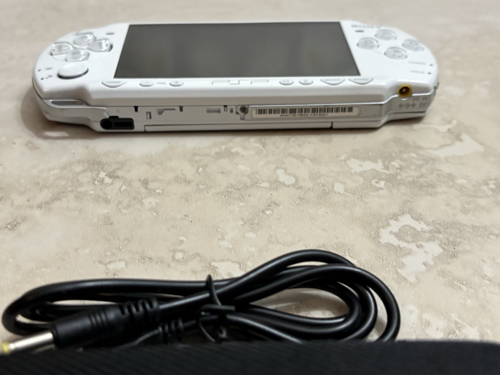 Sony PSP White Wi-Fi Handheld Console with Darth Vader Decal With God Of War UMD