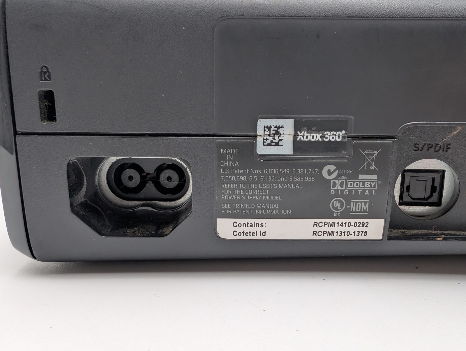 Microsoft Xbox 360 S Model 1439 Console Only W/ 120GB HD, NO cords