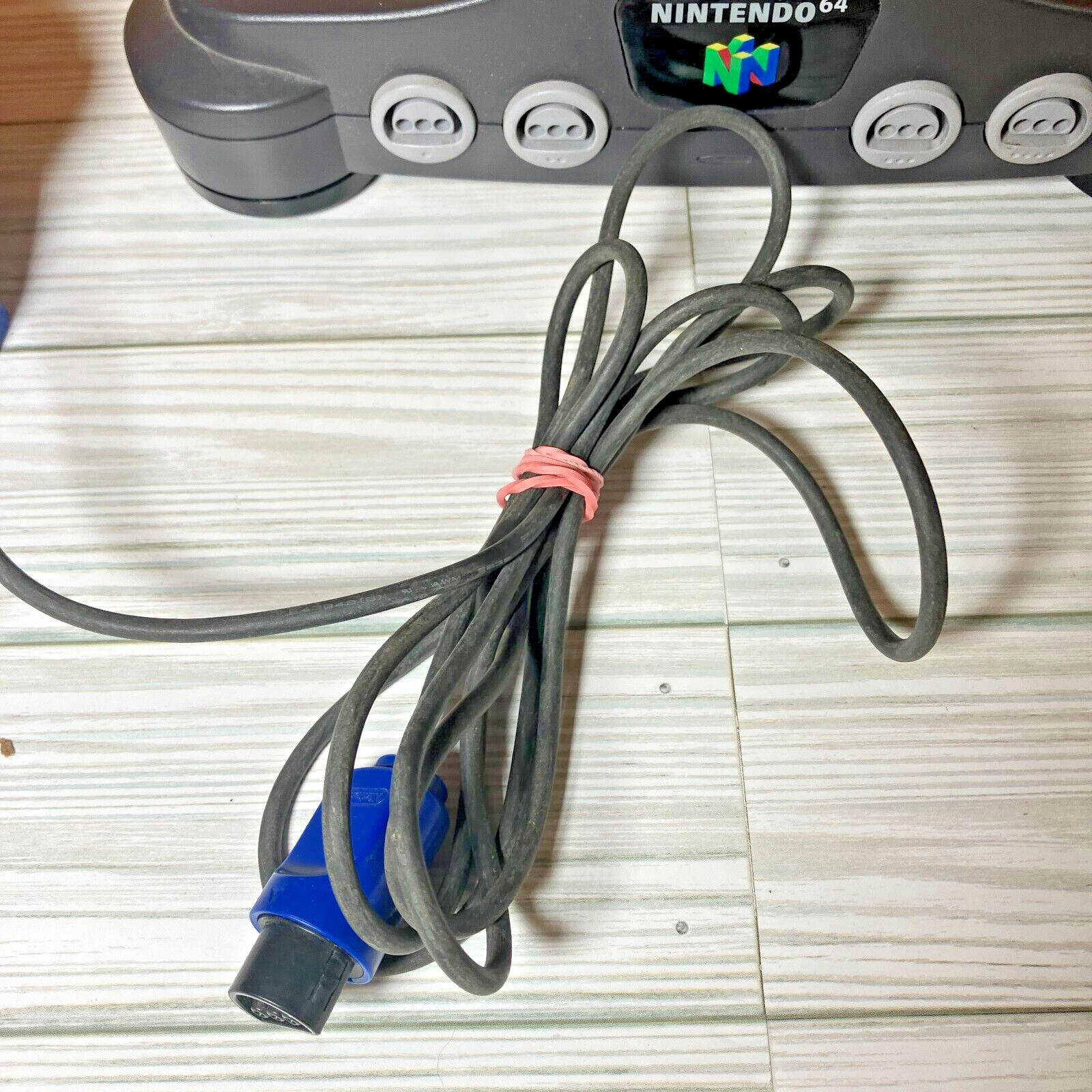 Nintendo 64 N64 System Console OEM Bundle Lot w/ Mario Game – No AV