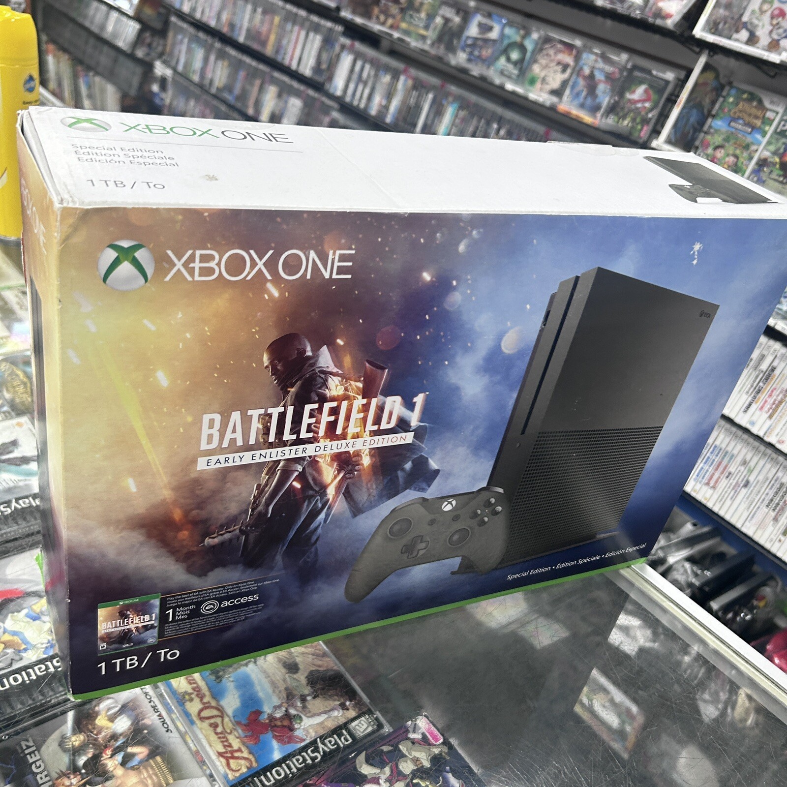 Brand NEW Microsoft Xbox One S Battlefield 1: Storm Gray Special Edition 1tb