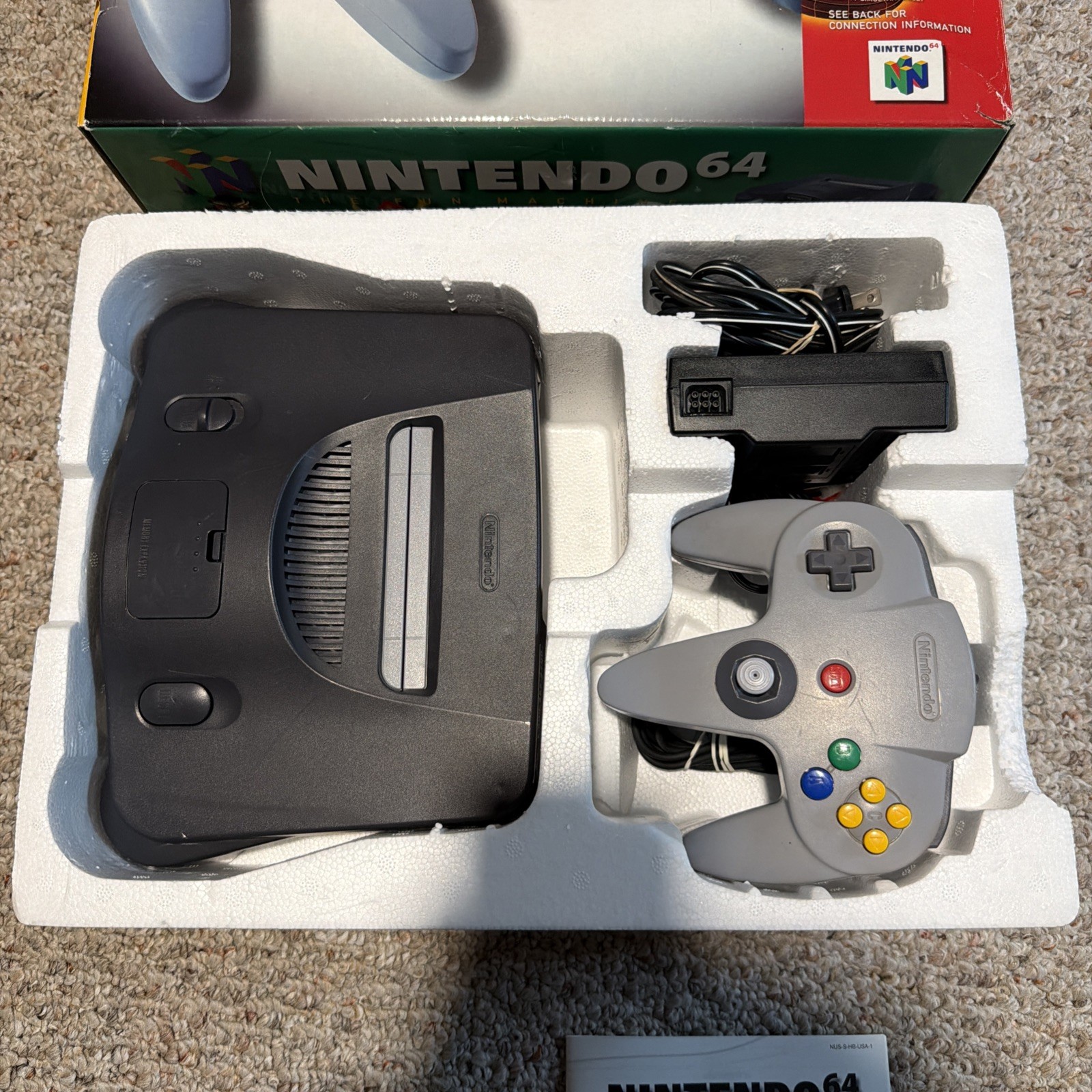 Nintendo 64 Console N64 Complete In Original Box *NICE CONDITION! Fast Shipping