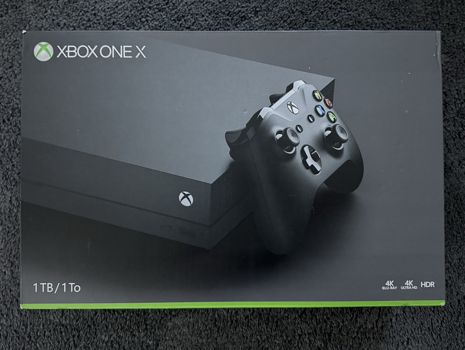 Microsoft Xbox One X Black Console 1TB with Original Box