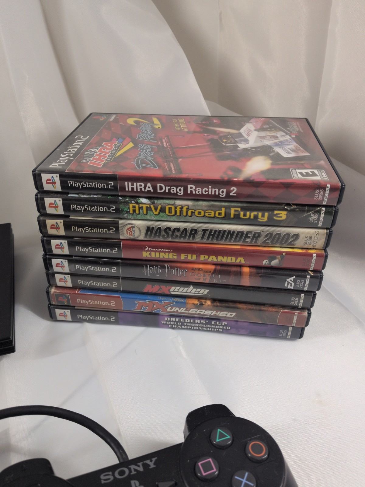 Sony PlayStation 2 Slim PS2 Console SCPH-77001 & 19 Game Bundle w/ Controller…