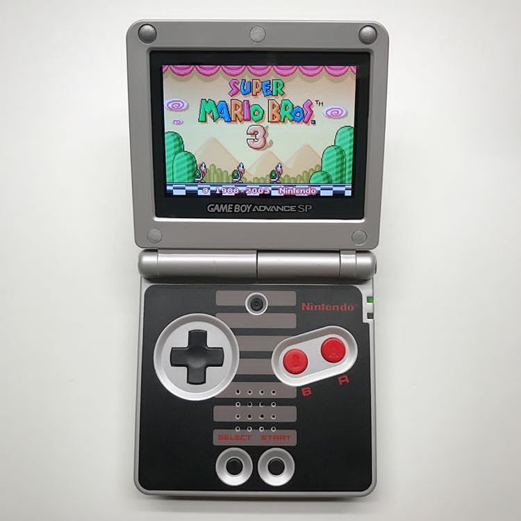 Nintendo Game Boy Advance GBA SP NES Classic Edition System AGS 101 Brighter