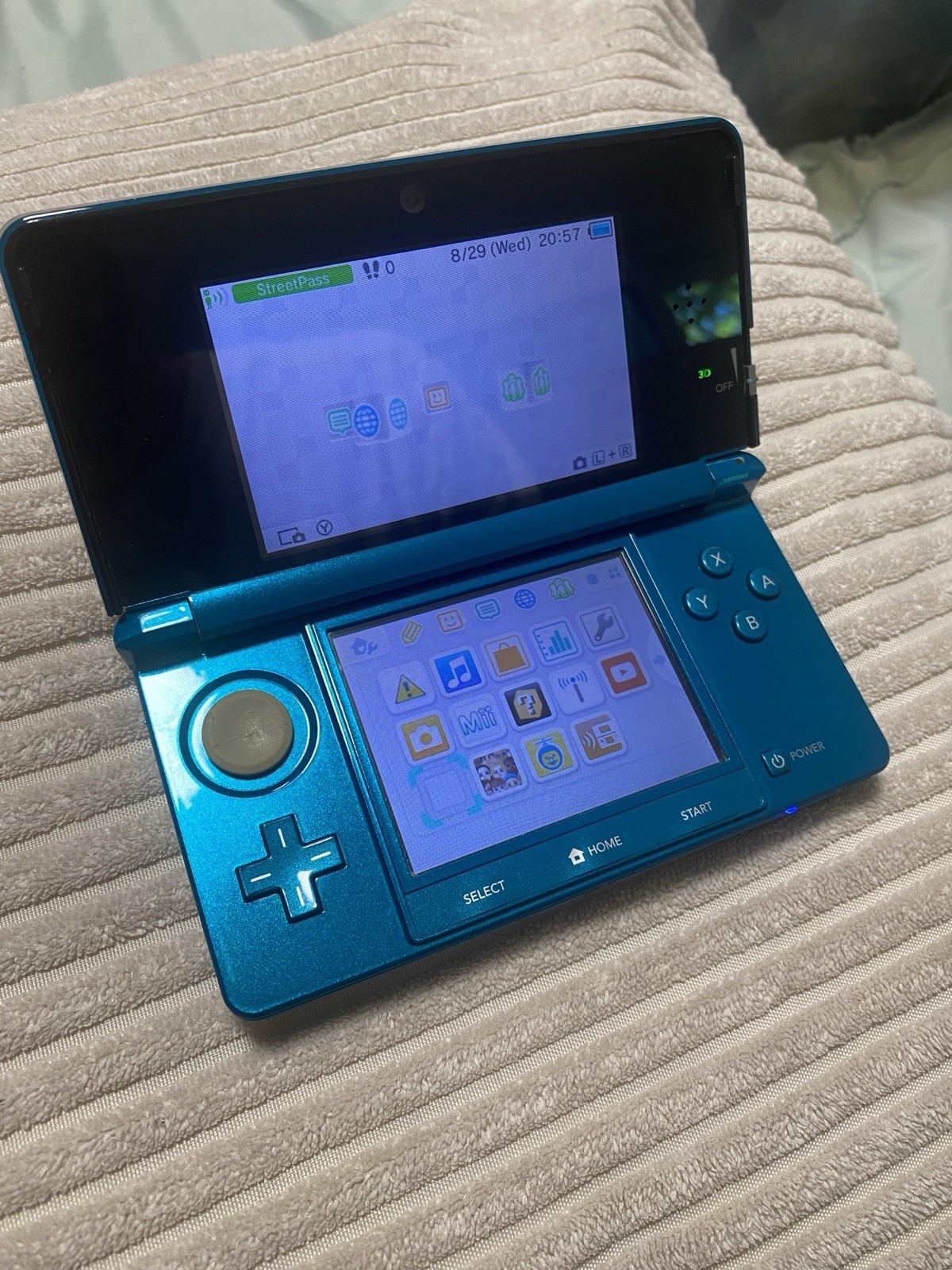 Nintendo 3DS Handheld System Aqua Blue – Used Tested Working