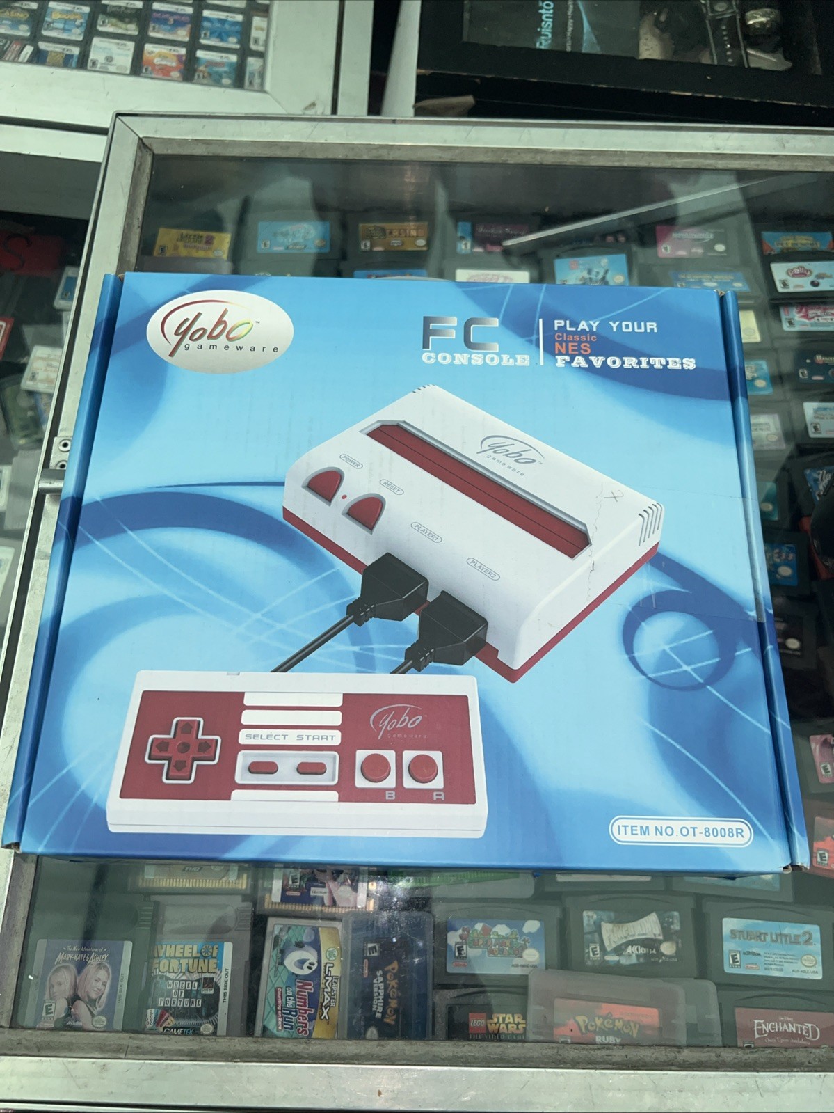 Brand New Red & White Yobo Fc Game Console play Your NES 8 Bit Nintendo Games !