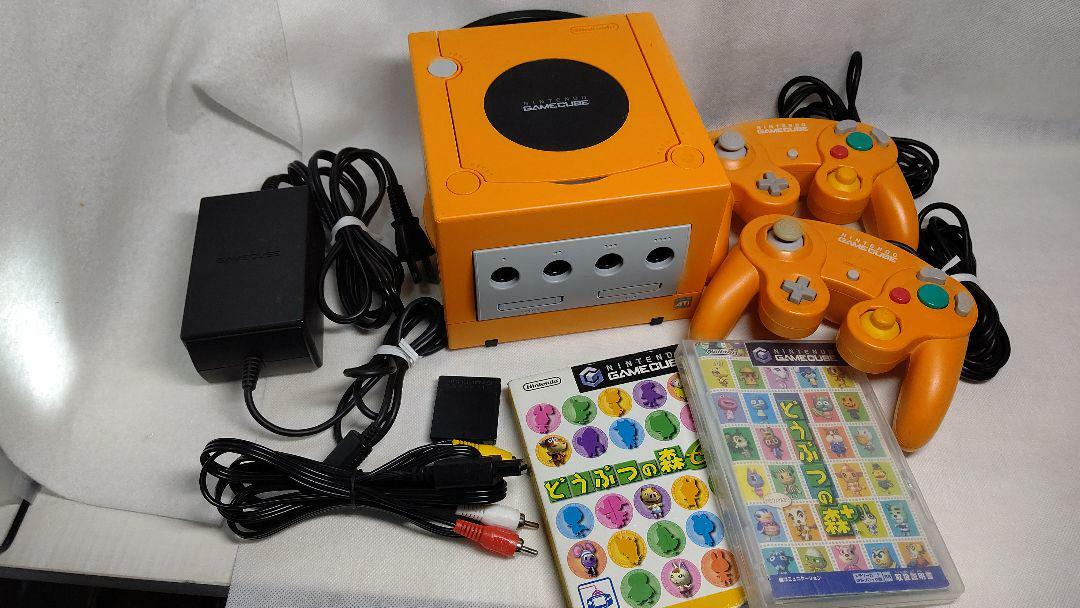 Nintendo GameCube Launch Edition Spice Orange Console Dobutsunomori+ e+ 2set