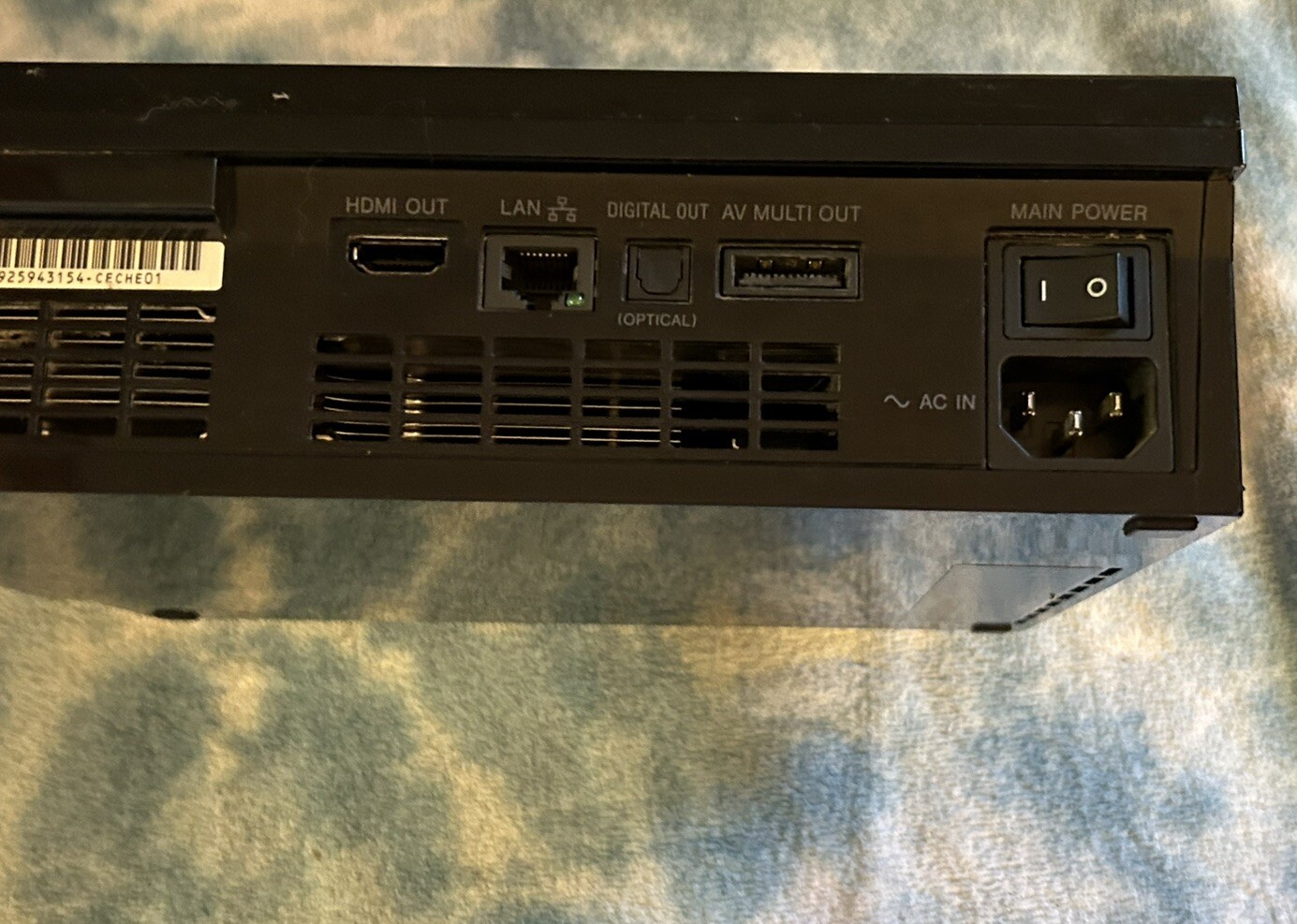 PARTS OR REPAIR Sony PlayStation 3 CECHE01 Backwards Compatible System AS IS !!
