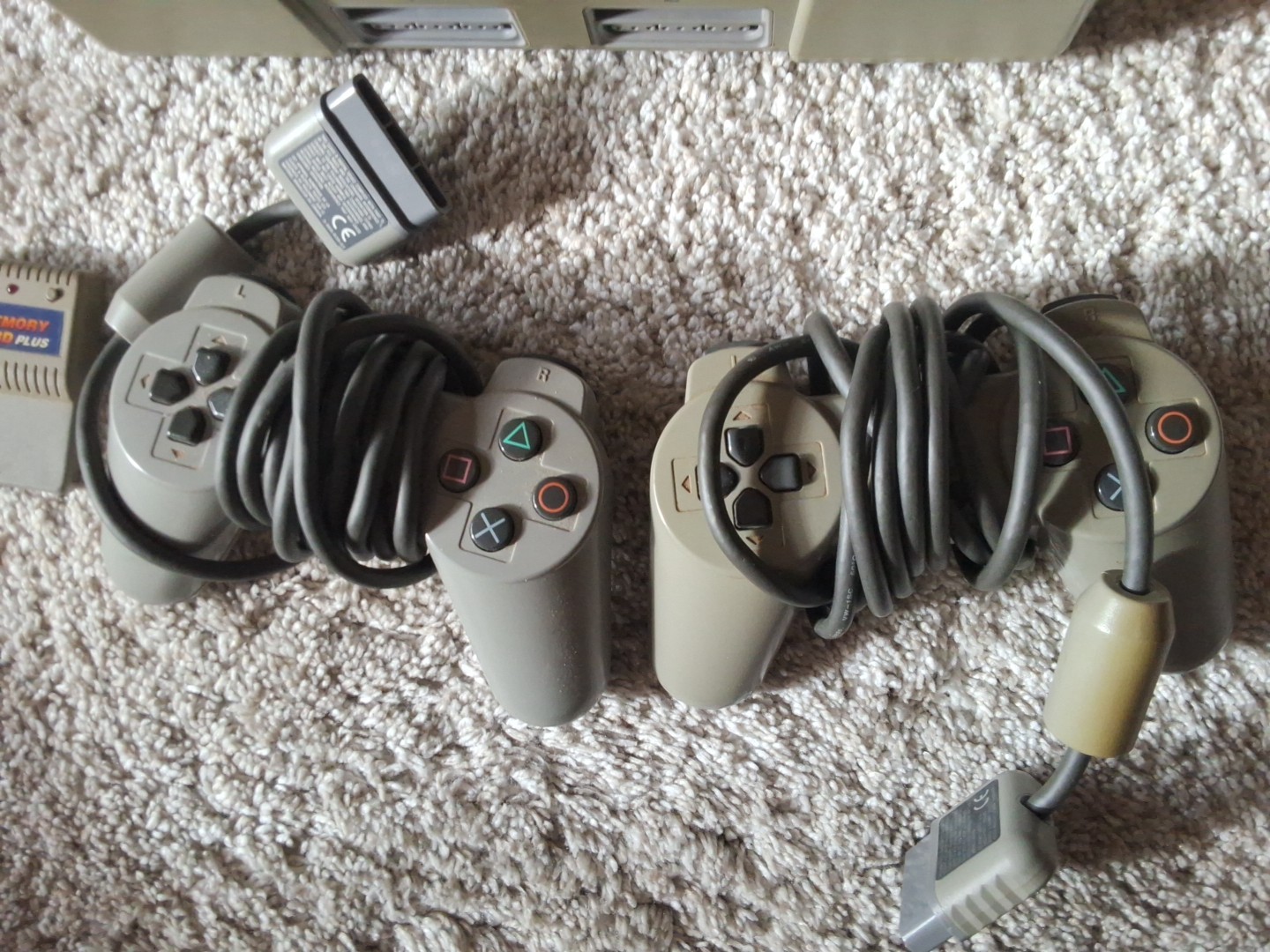Sony PlayStation 1, No Power Cord And 2 Controllers And Memory Card Not Tested