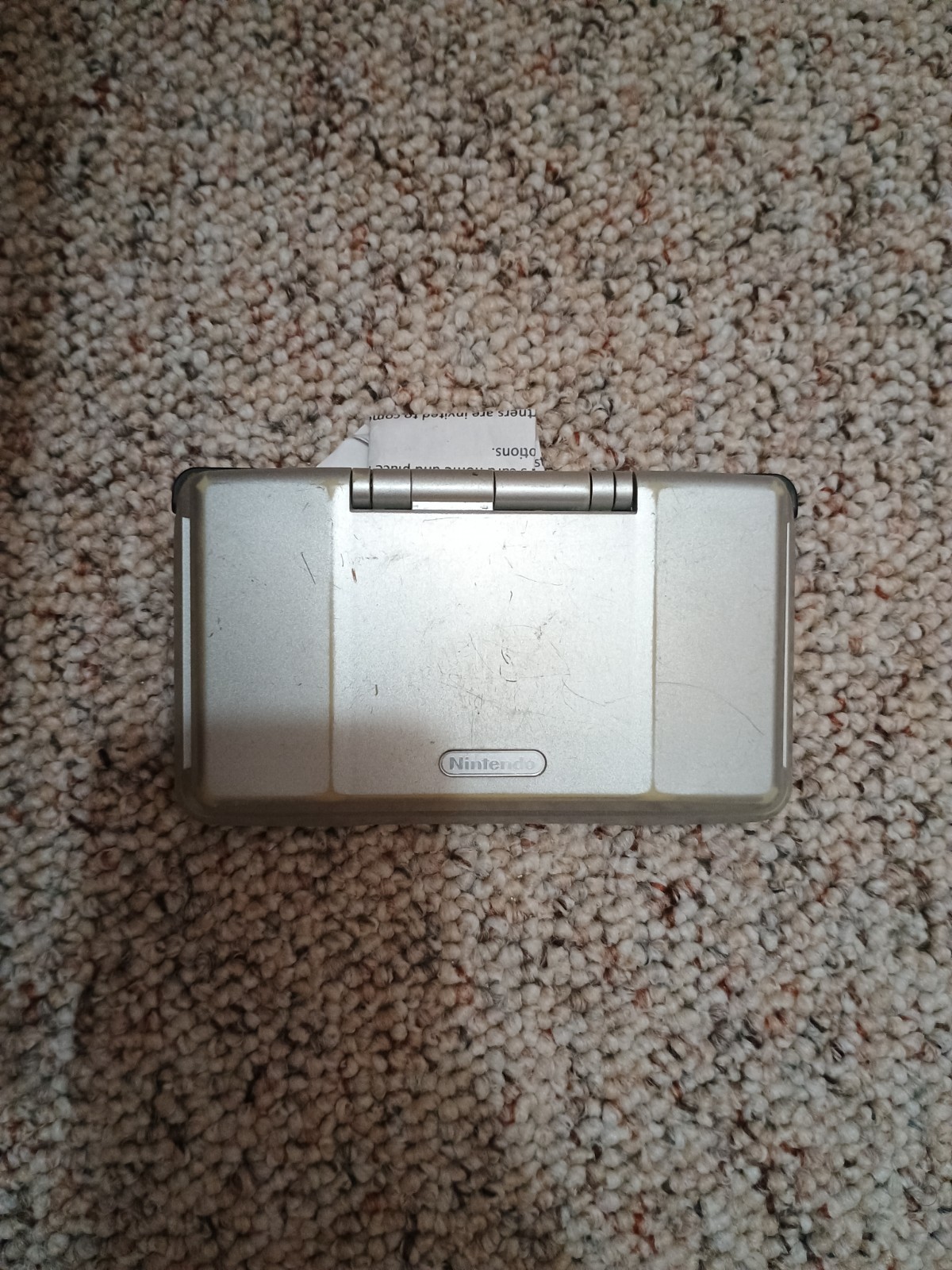 Nintendo DS Handheld System – Silver – No Charger or Stylus