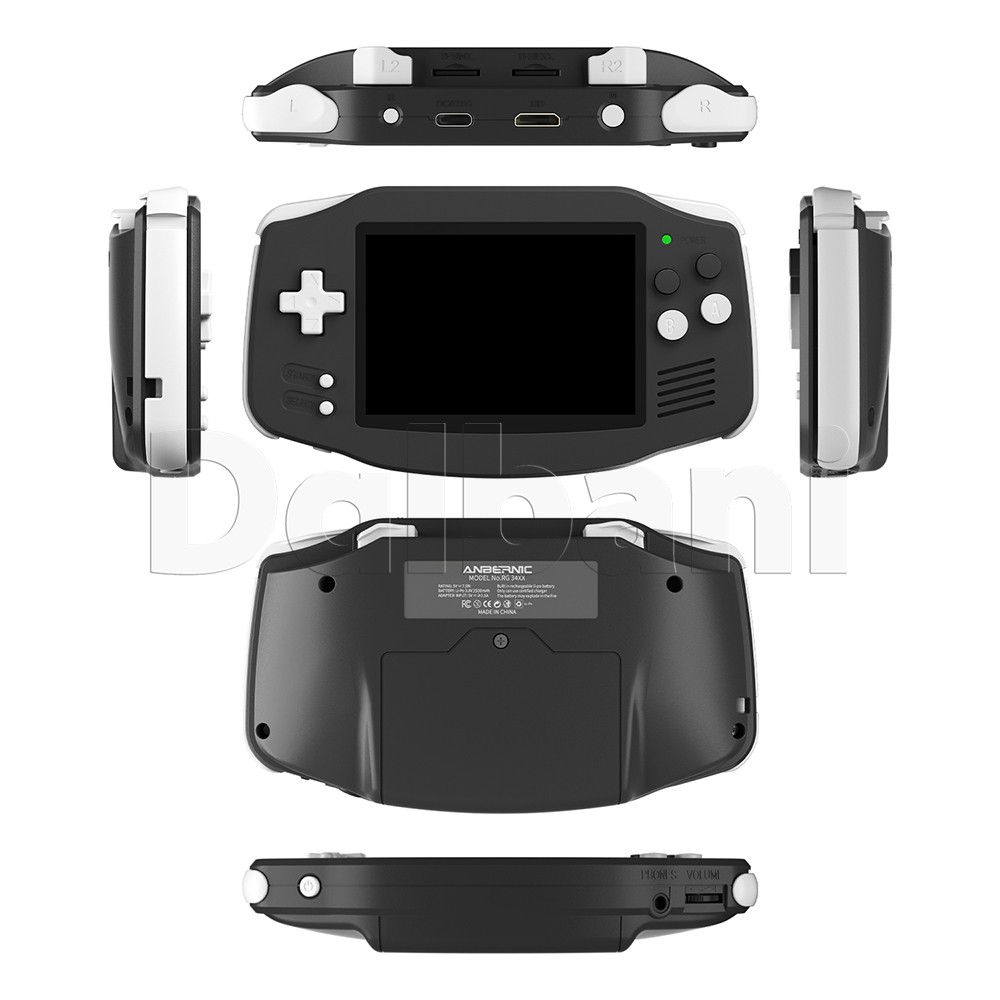 RG34XX Black Anbernic Handheld Game Console RG 34XX 64-bit Linux System 64GB