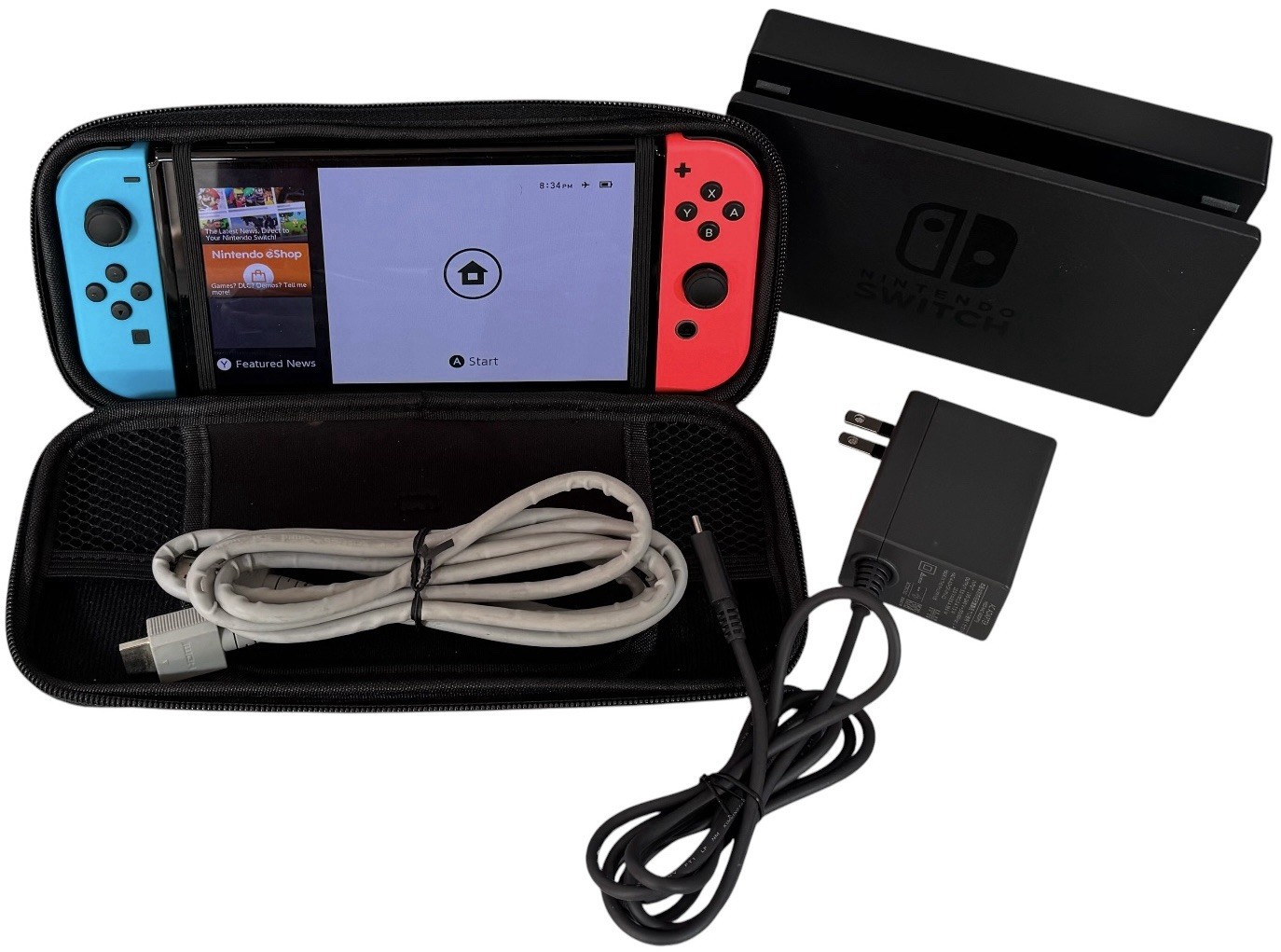 Nintendo Switch OLED Handheld Console – 64GB – Black/Neon Red/Neon