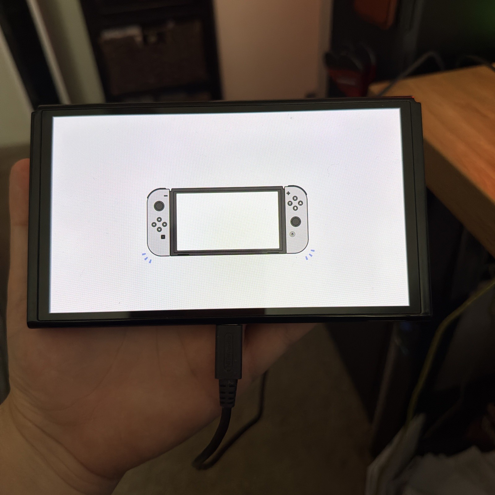 White Nintendo Switch OLED Handheld Console 64GB w/ Original Box, Joycons & More