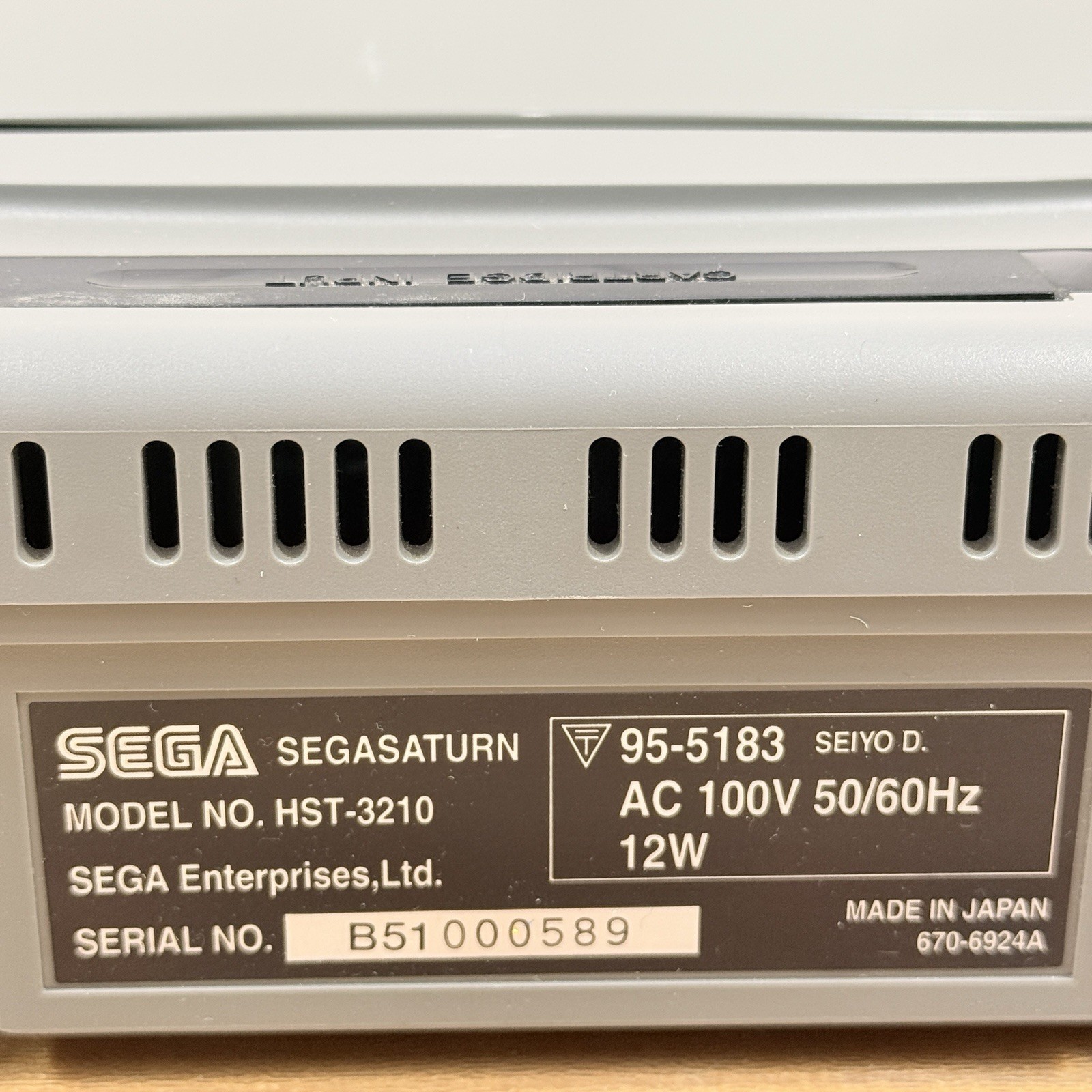 SEGA Saturn HST-3210 Console Japanese Version Tested Working Used