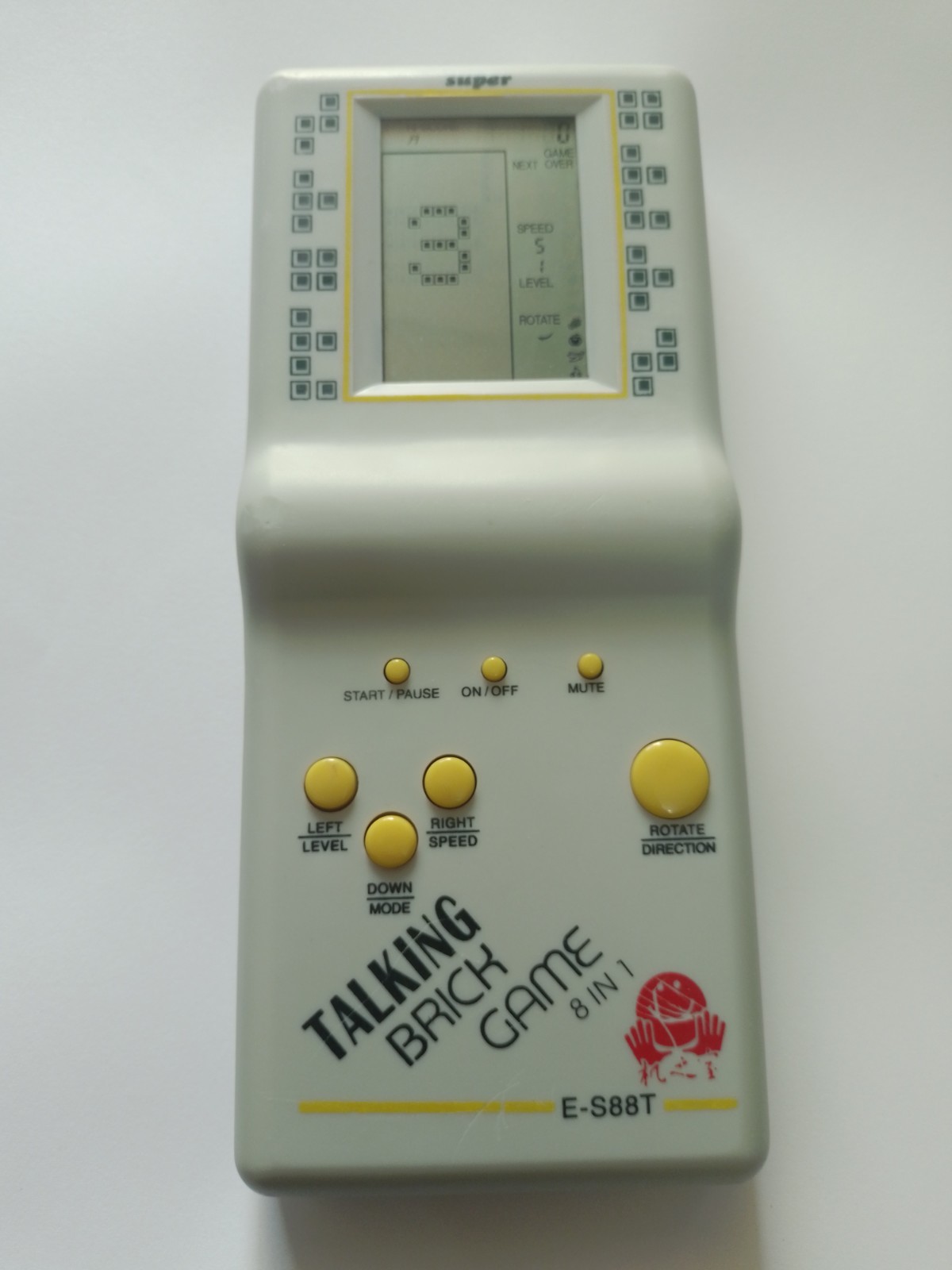 TESTED Brick Game 8 in 1 Vintage 90’s Handheld Gaming Console Talking E-S88T