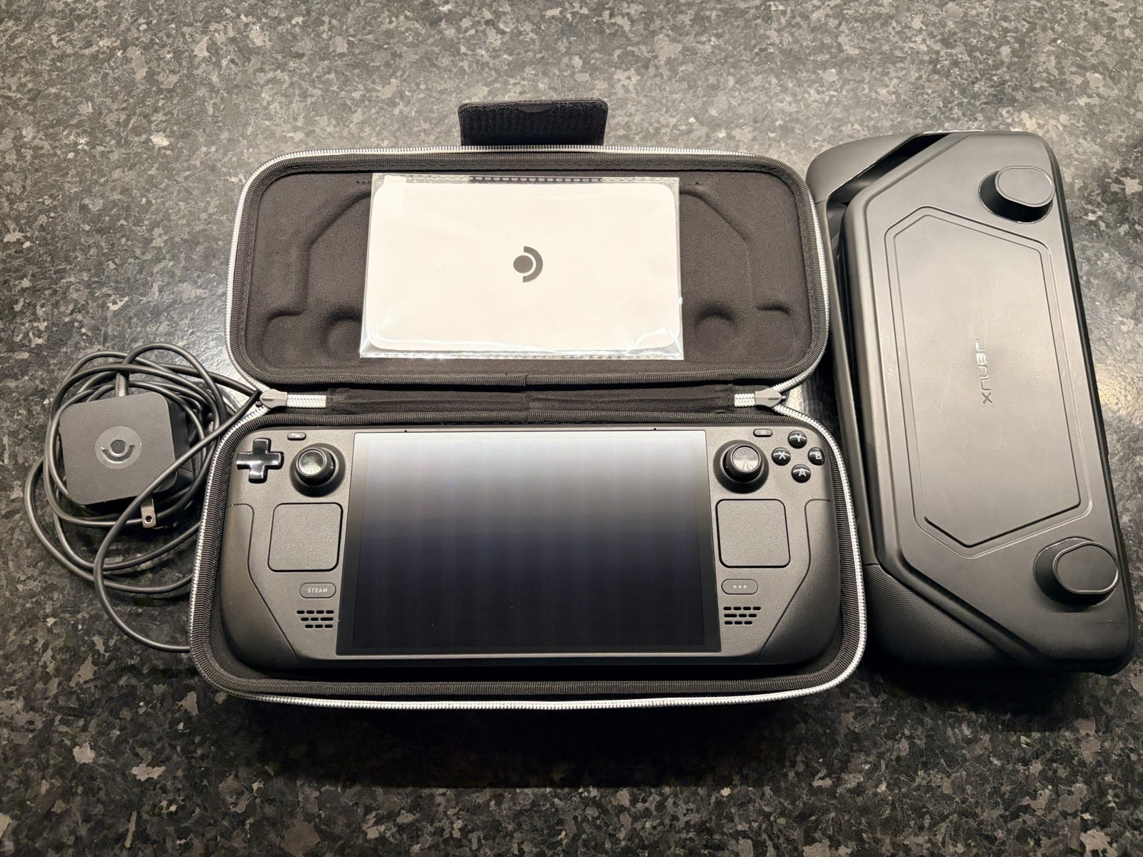 Valve OLED Steam Deck 1 TB – COMPLETE with Official Dock, JSAUX Case, Charger