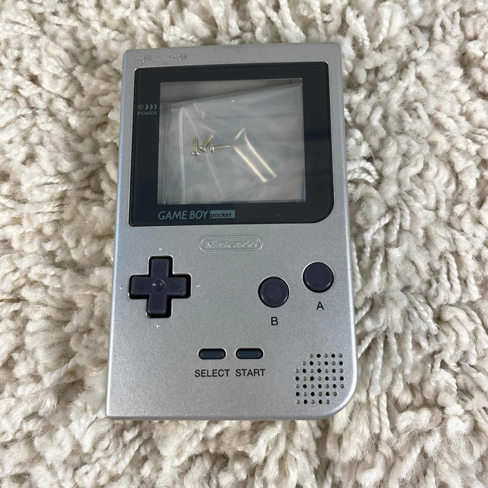 Nintendo Game Boy Pocket Silver Handheld System MGB-001 OEM Shell Only