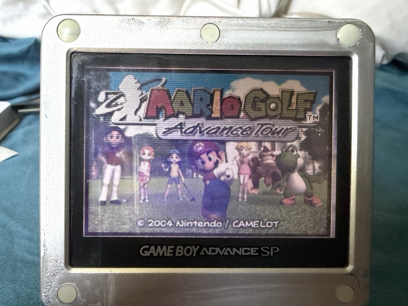 Nintendo Game Boy Advance SP Console Silver with Charger And Many Games