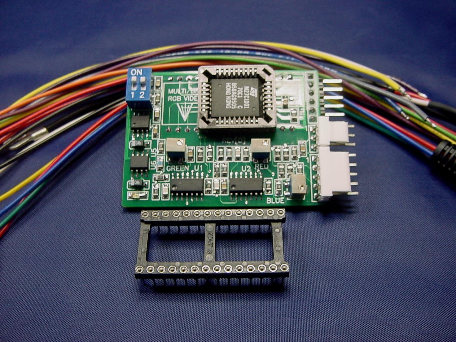 COLECOVISION RGB / CGA CONVERSION KIT (with 3in1 bios upgrade)