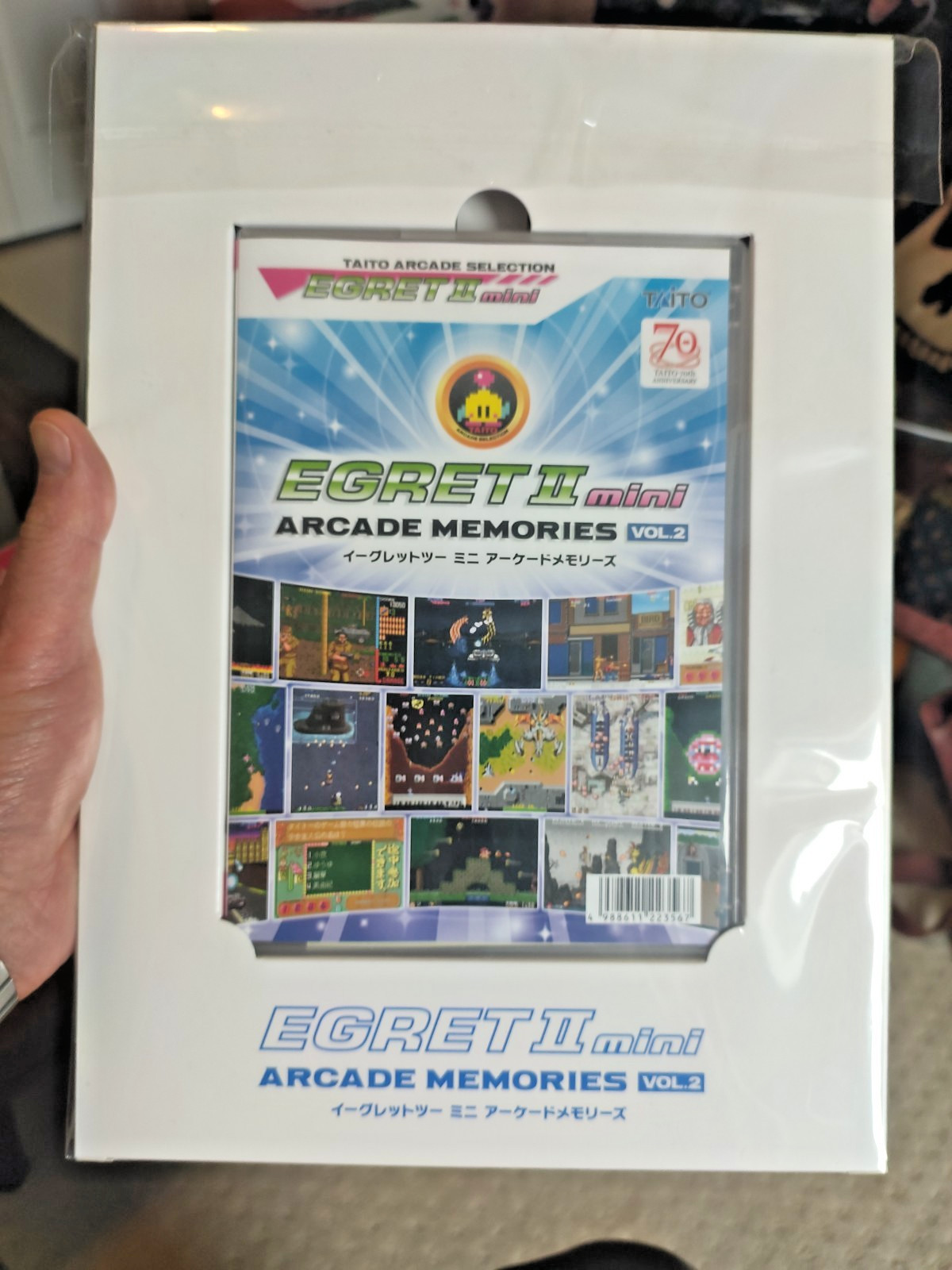 Taito Egret 2 Mini + Arcade Memories VOL.1 & 2 Set, 2X Joysticks, Control Pad US