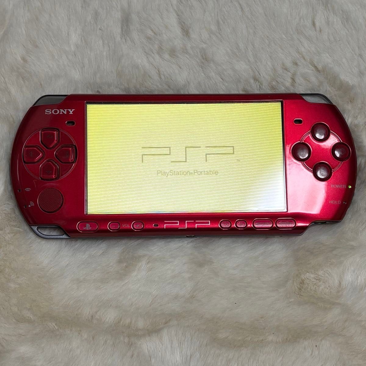 Sony PSP-3000 PSP 3000 Console Radiant Red Working English language w/Charger