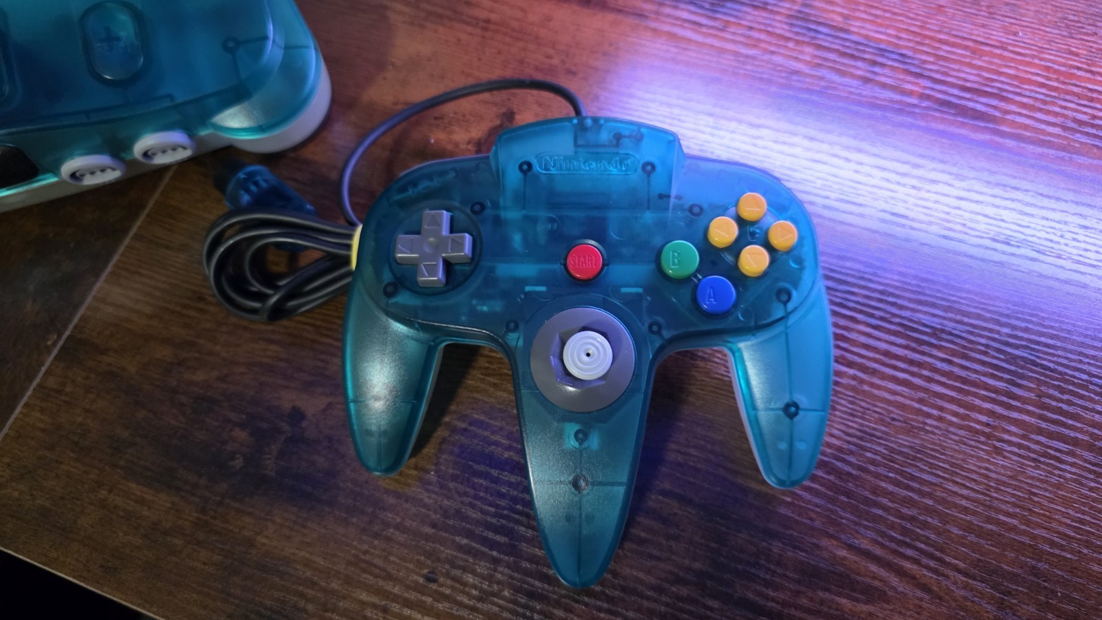 Nintendo 64 N64 Ice Blue Funtastic Console Controller Pak Region Free Bundle