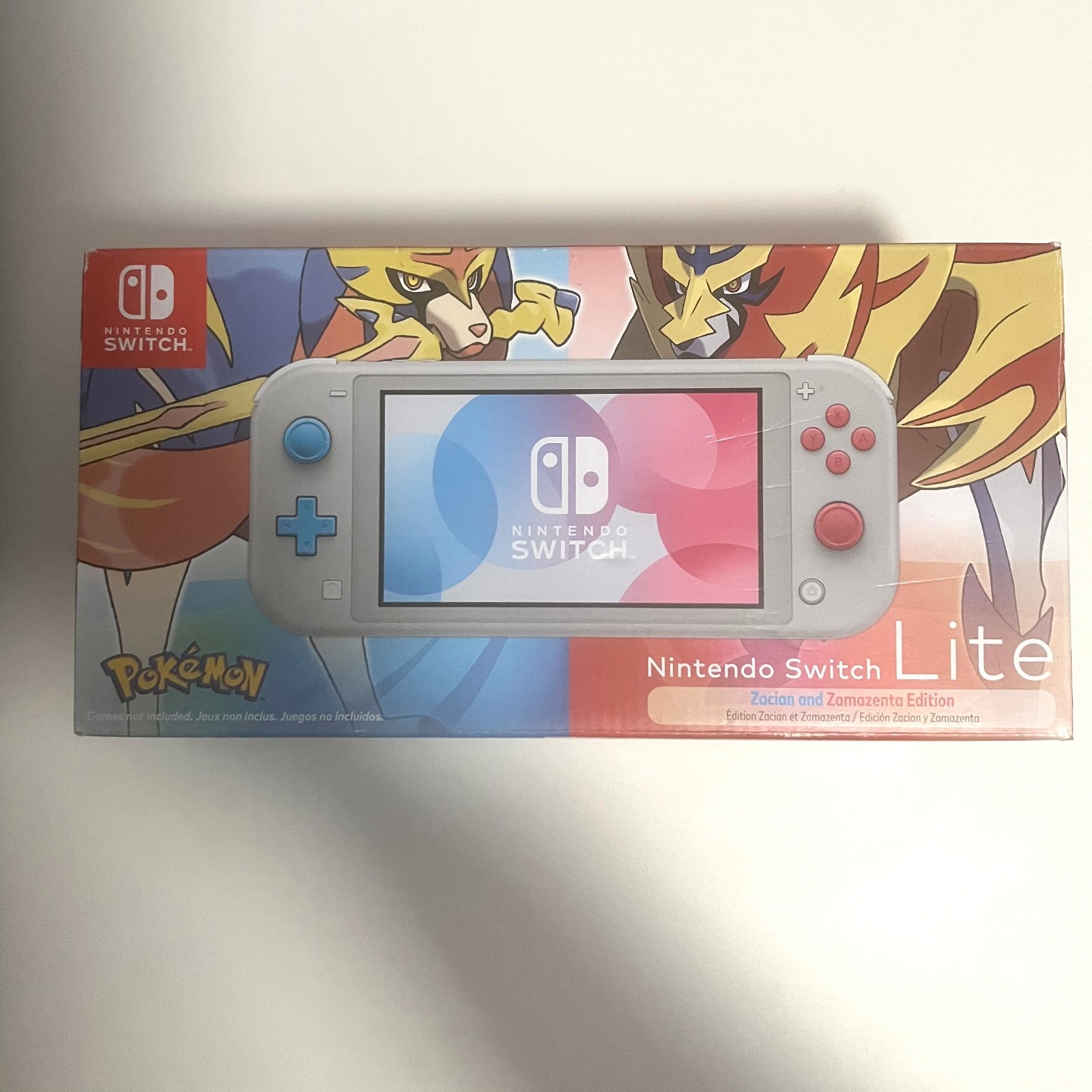 Brand New Nintendo Switch Lite Pokemon Zacian Zamazenta Edition Console – Gray