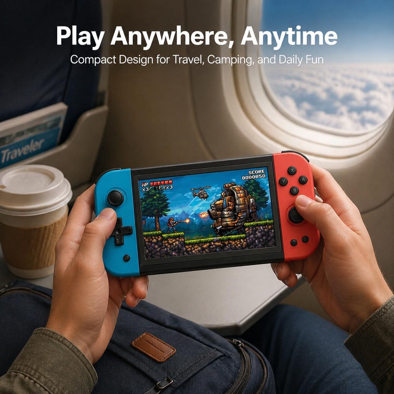 X51 Handheld Game Console – 5.1 Inch HD IPS Display, 32GB, Built-in Retro Arc…