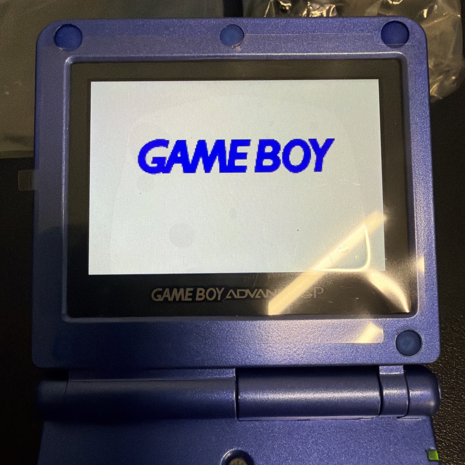 Nintendo Game Boy Advance SP Kyogre Edition Console NEW IPS screen w/ Charger