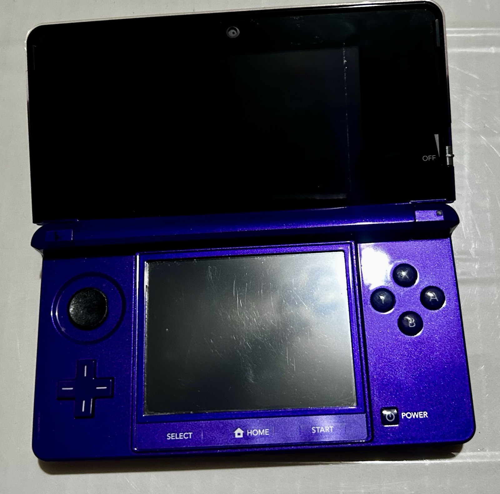 Nintendo 3DS w/ charger New battery Ctr-001 Purple