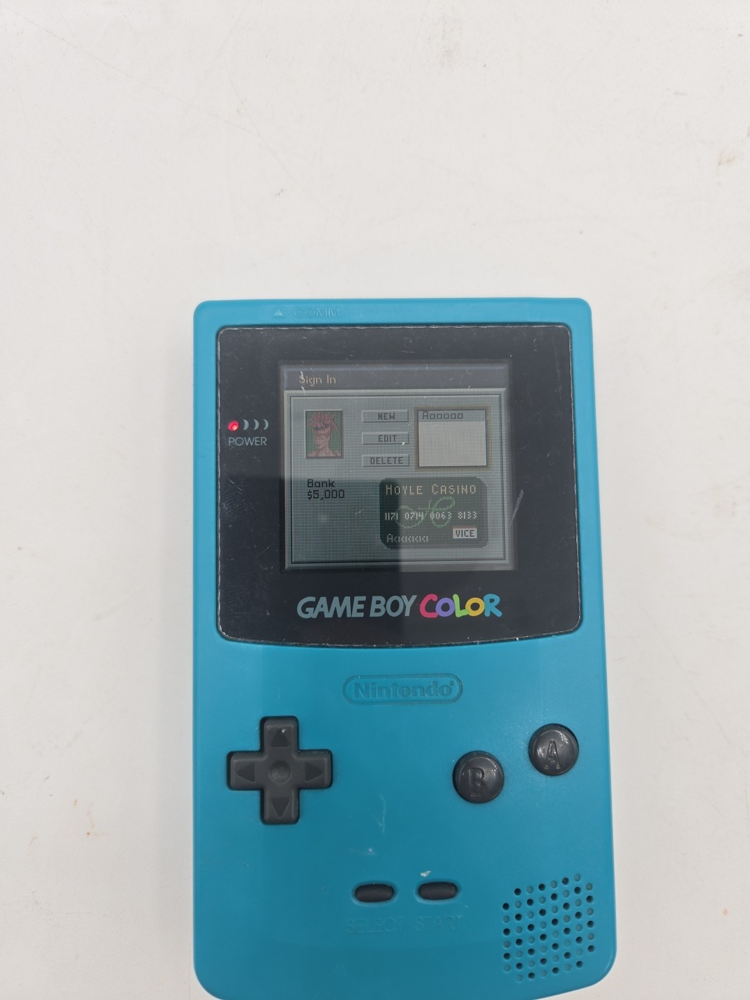 Nintendo Game Boy Color Handheld Game Console Teal Excellent Cond Bundle Game