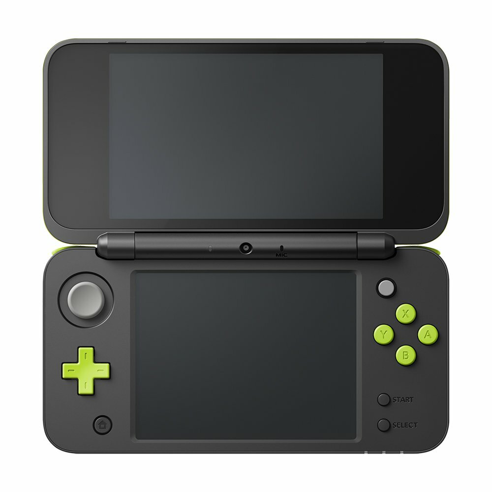 Nintendo 2DS LL Japanese game Console System Black x Lime JAPAN F/S NEW