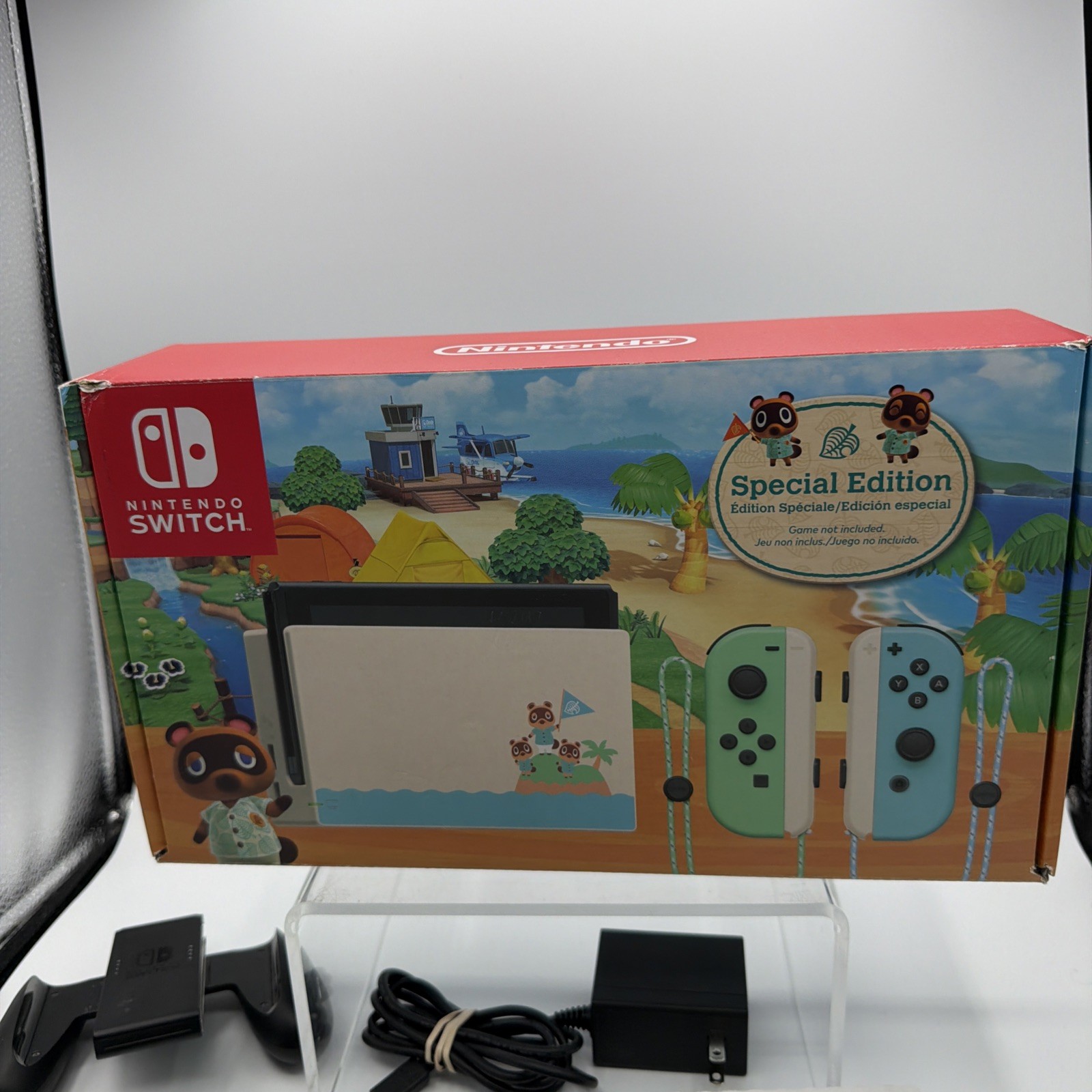 Nintendo Switch Console Animal Crossing Limited Edition Boxed Joy-Con Dock Set