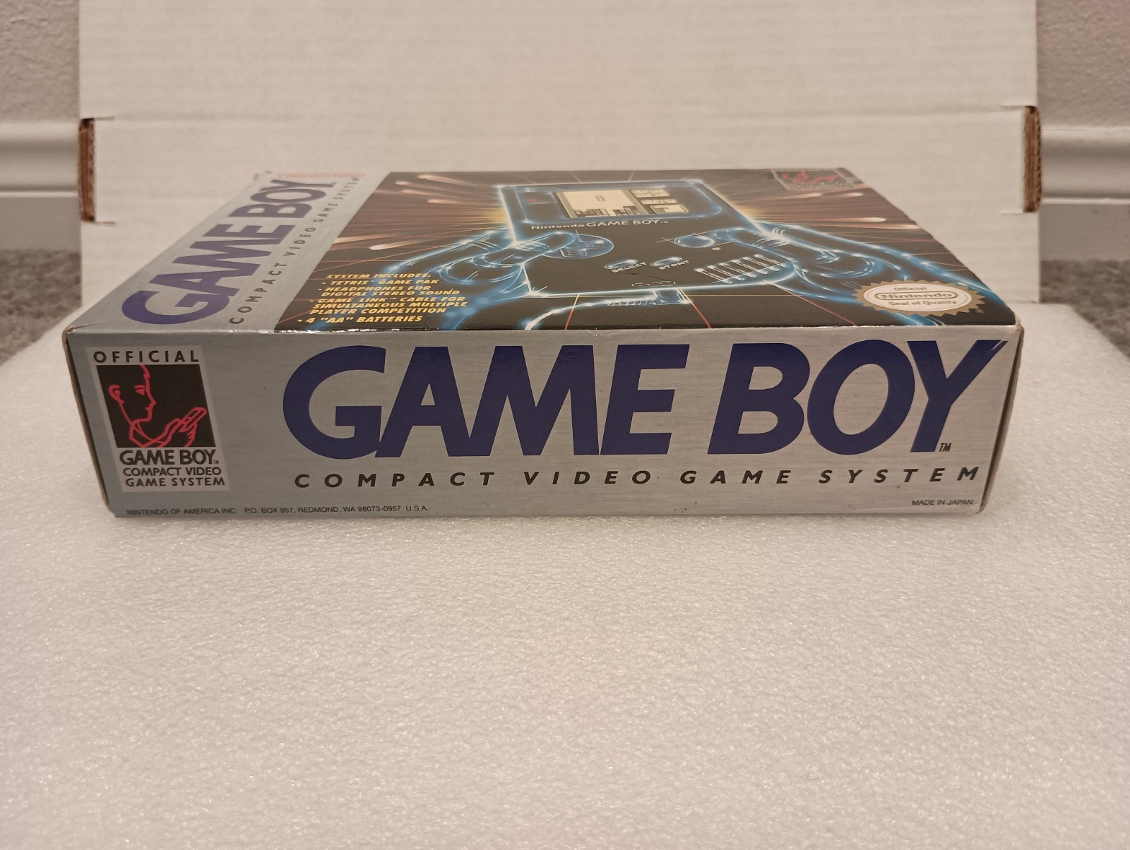 Nintendo Game Boy Handheld System Launch Edition in box with Tetris – NO SYSTEM