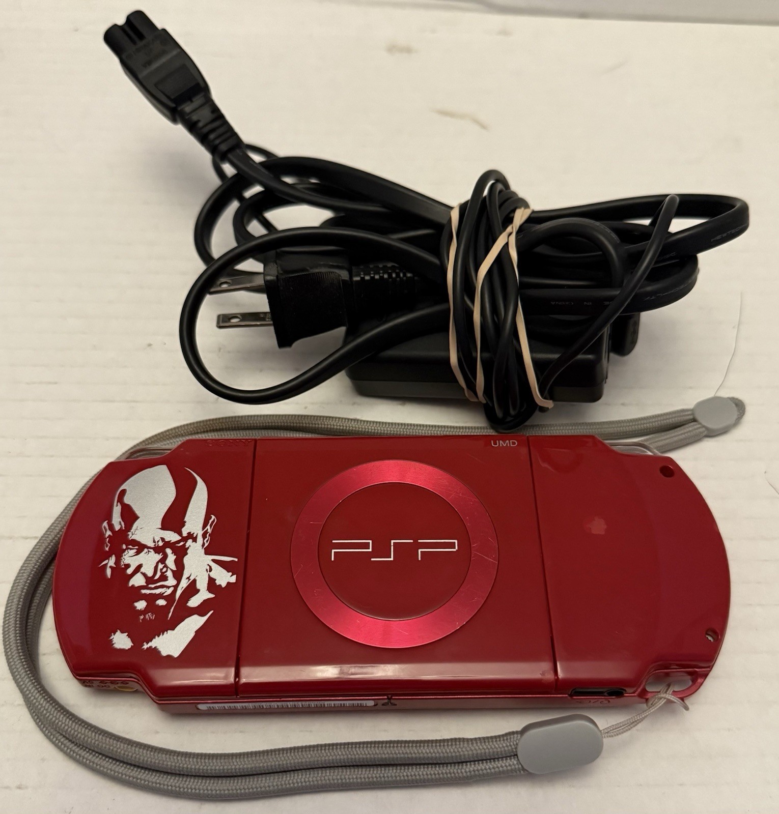 Sony PSP God Of War Limited Edition Console (2001) w OEM Charger – Tested