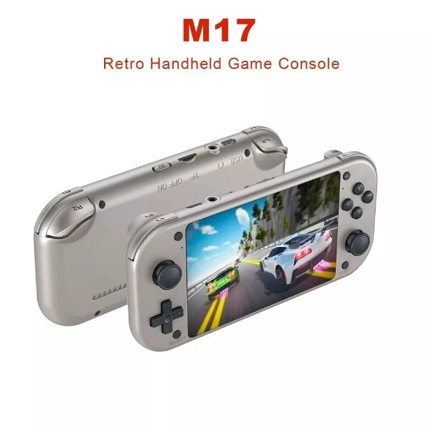 Portable Retro Video Game Handheld Console M17 4.3 Inch IPS Screen 128GB 19,000