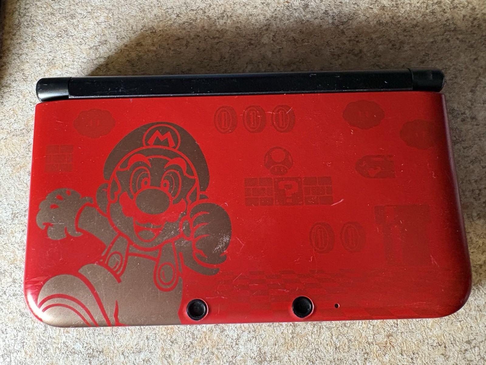 Nintendo 3DS XL Limited Edition Mario Bros 2 Luigi Red System Tested Working