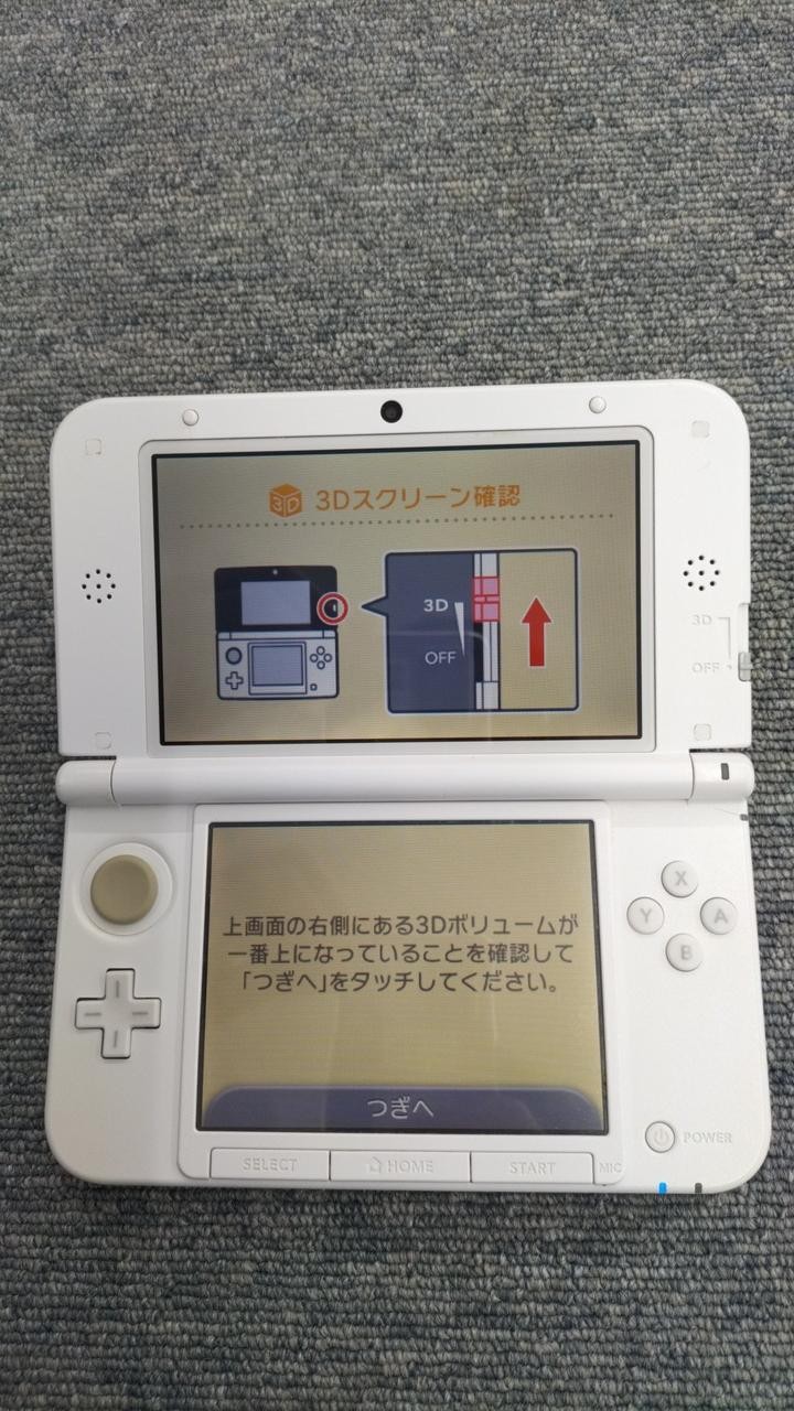Nintendo 3DS LL XL Pink x White Console