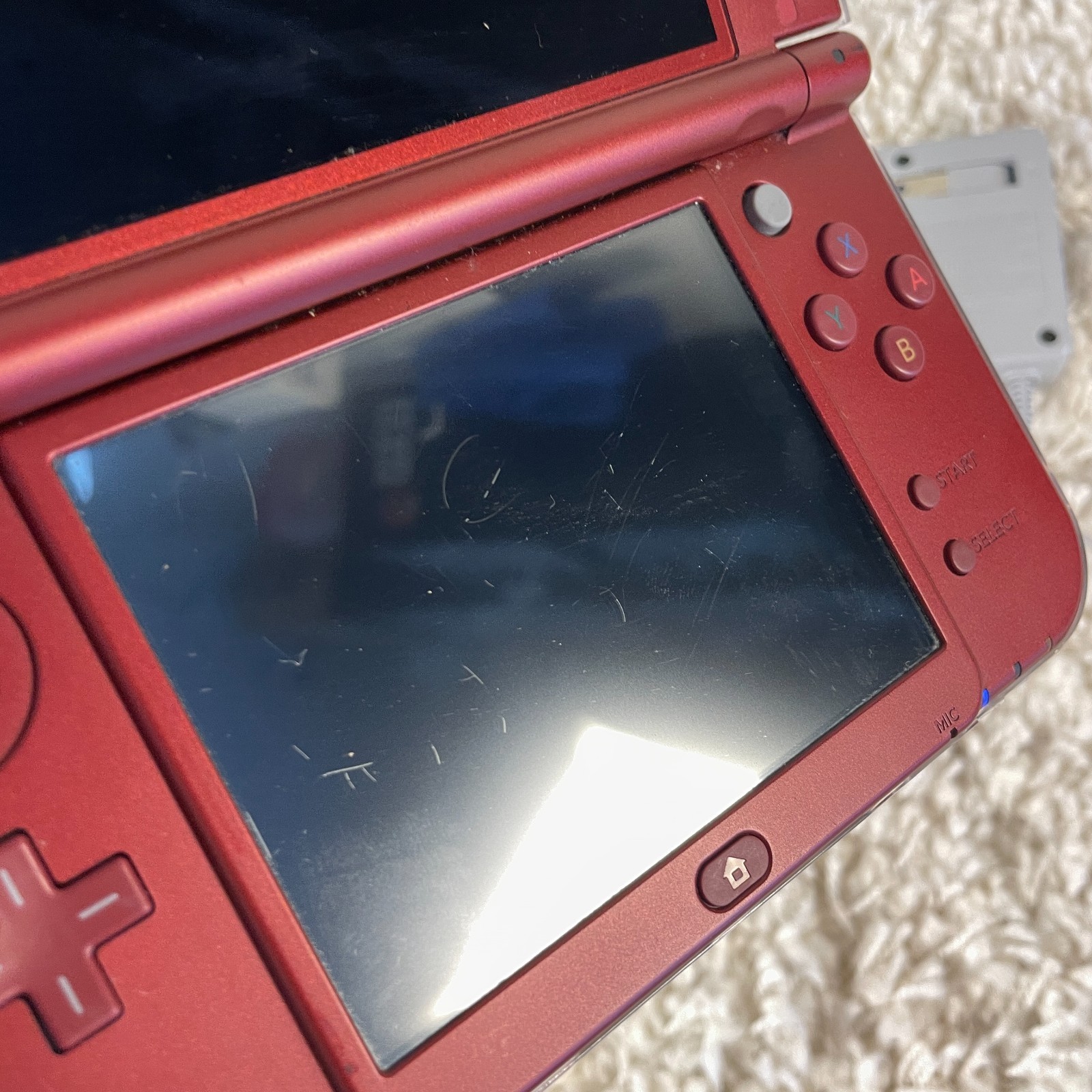 Nintendo “New” 3DS XL Metallic Red Handheld Console System RED-001 Top IPS Works
