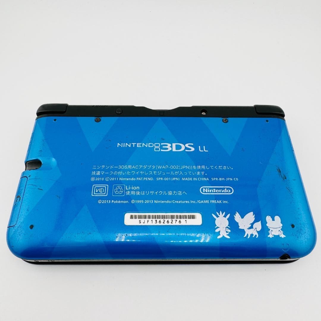 Nintendo 3DS XL LL Pokemon XY Xerneas Yveltal Blue Console SD Card Tested Japan